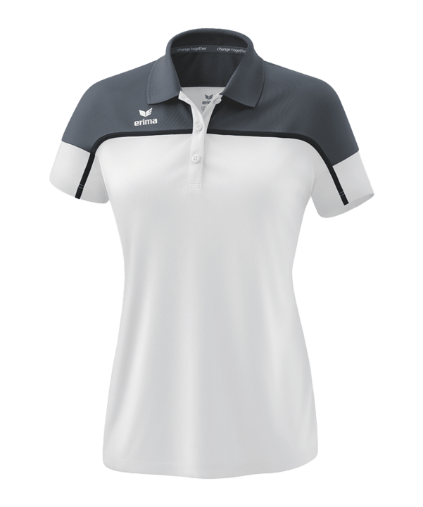 Erima Change by Poloshirt Damen Weiss Grau - weiss
