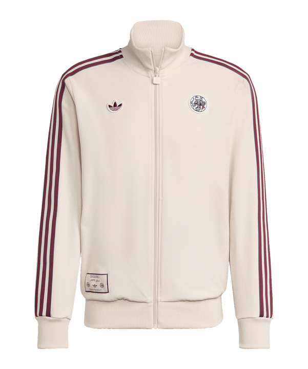 adidas Ajax Amsterdam Icon Track Sweatshirt Beige - beige