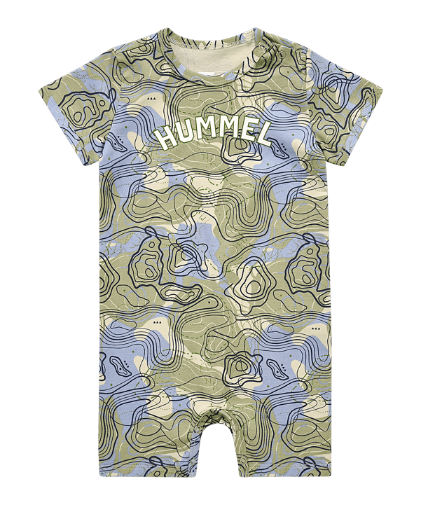 Hummel Janus Bodysuit S/S Anzug Kids Grün F6367 - gruen