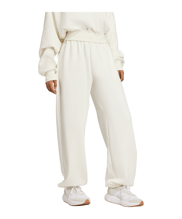 adidas Soft Lux Jogginghose Damen Weiß - weiss
