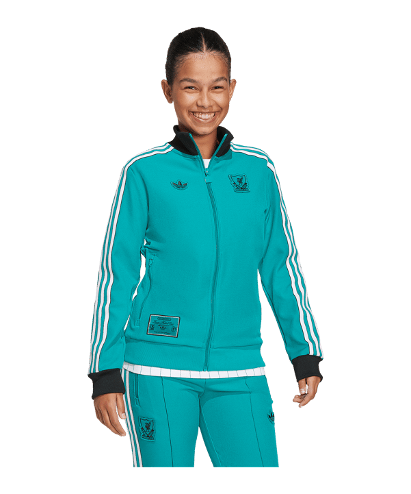 adidas FC Liverpool Icon Track Sweatshirt Kids Grün - gruen