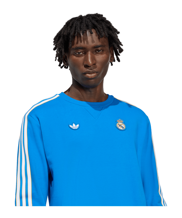 adidas Real Madrid Icon Sweatshirt Blau - blau