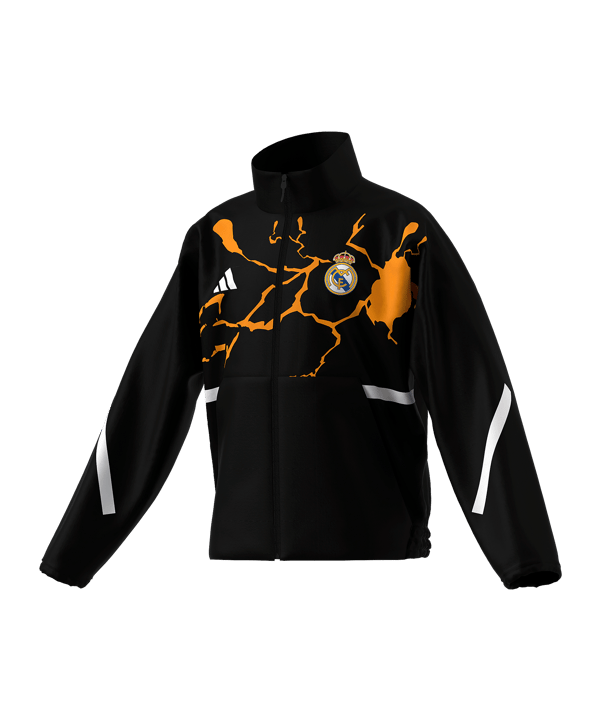 adidas Real Madrid Avengers Anthem Jacke Kids Schwarz - schwarz