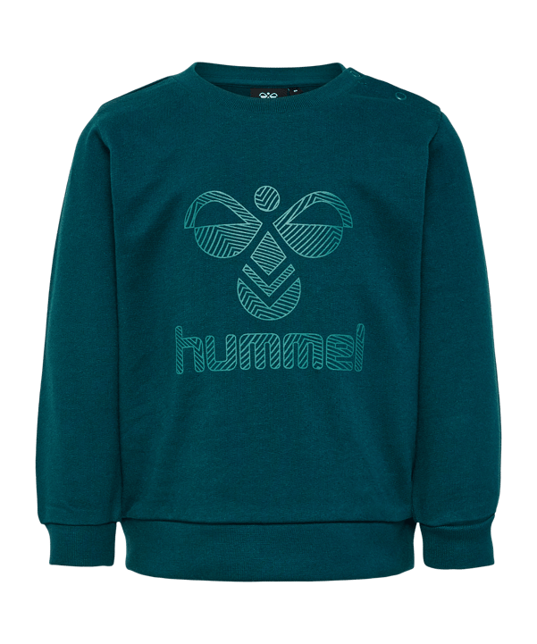 Hummel Fastwo Lime Sweatshirt Kids Blau F6470 - blau