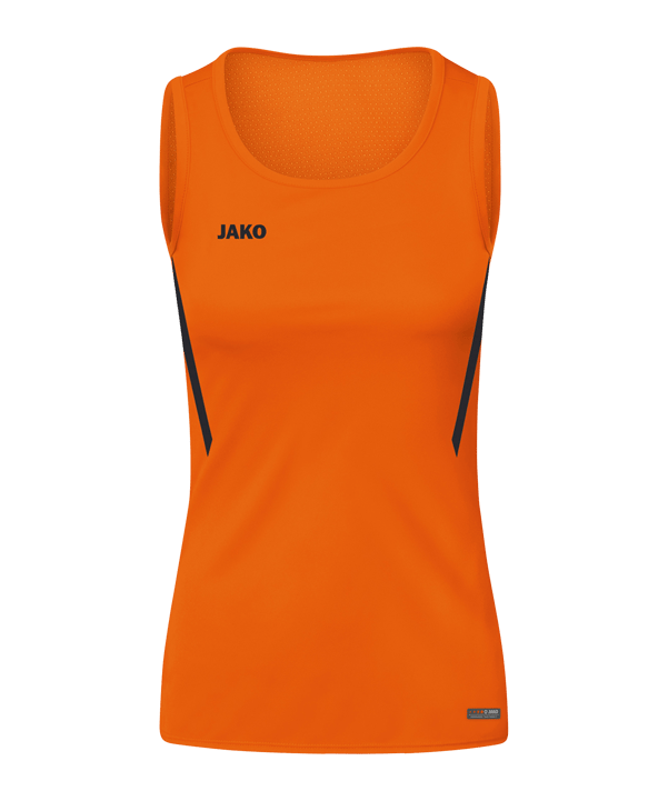 JAKO Challenge Tanktop Damen Orange Schwarz F351 - orange