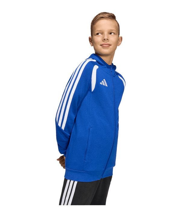 adidas Tiro 26 League Kapuzenjacke Kids Blau - blau
