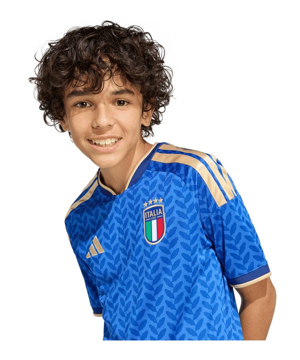 adidas Italien Trikot Home WM 2026 Kids Blau - blau