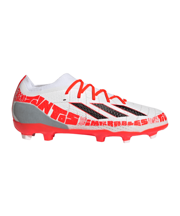 adidas X Speedportal Messi.1 FG Kids Balon te Adoro Weiss Schwarz Rot - weiss