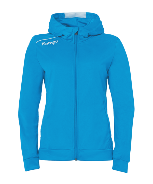 Kempa Player Kapuzenjacke Damen Hellblau Weiss F02 - blau