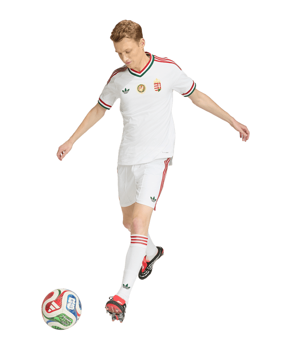 adidas MLSZ Ungarn Authentic Trikot Away WM 2026 Weiß - weiss