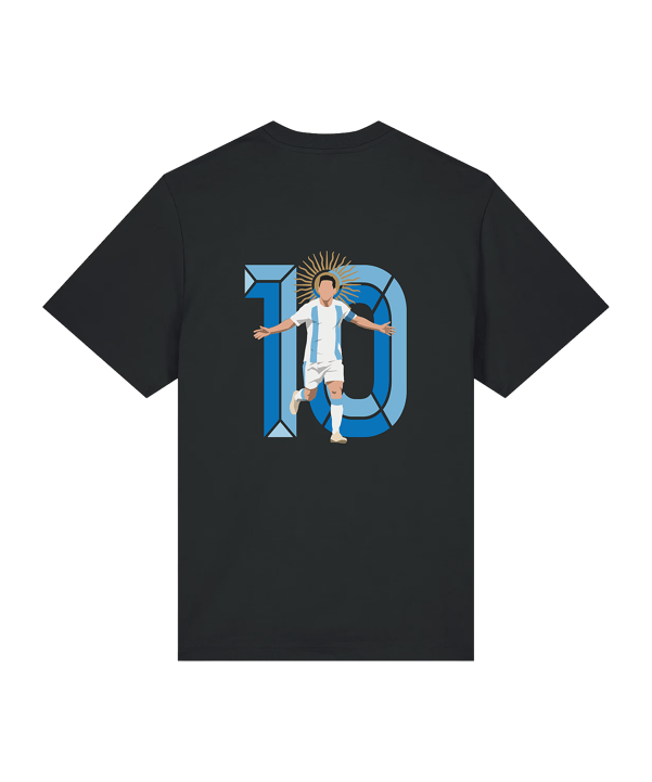 11teamsports Argentinien "GOAT" T-Shirt WM 2026 Schwarz - schwarz