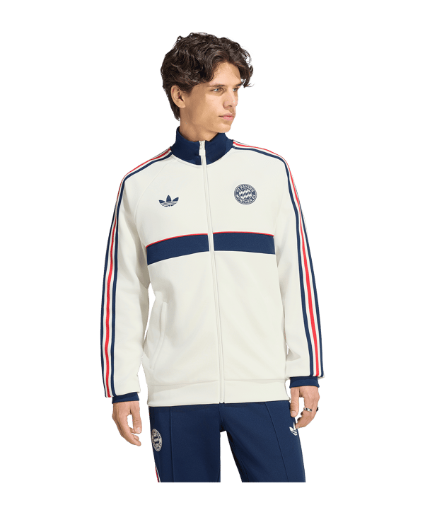 adidas Originals FC Bayern München Jacke Weiß - weiss