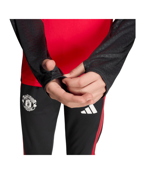 adidas Manchester United Tiro Sweatshirt Kids Rot - rot