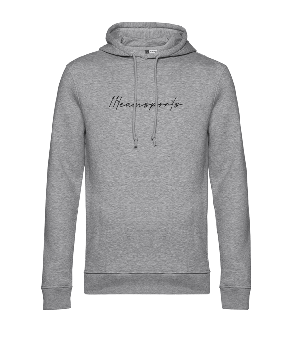 11teamsports Handwriting Hoody Grau Schwarz - grau