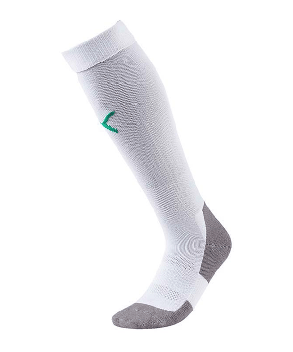 PUMA LIGA Socks Core Stutzenstrumpf Weiss Grün F15 - weiss