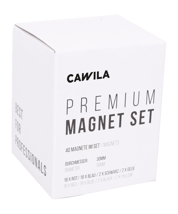 Cawila Premium Magnet Set 30mm Rot Blau - rot