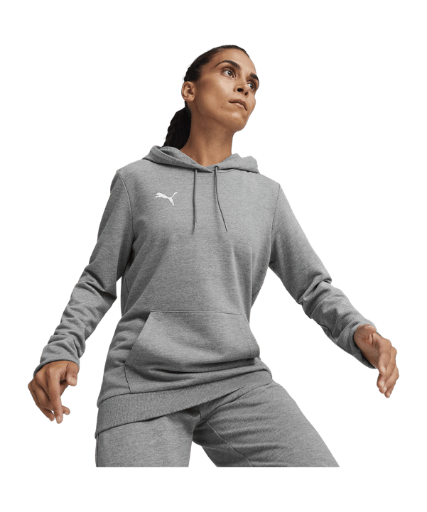 PUMA teamGOAL Casuals Hoody Damen Grau F33 - grau
