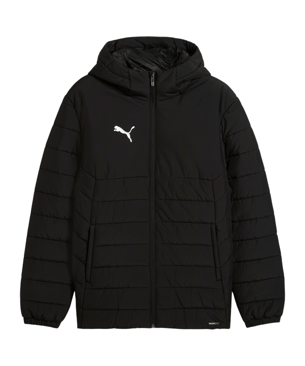 PUMA teamAdditions Padded Kapuzenjacke Schwarz F03 - schwarz
