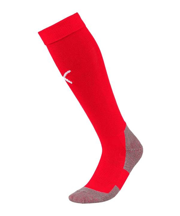 PUMA LIGA Socks Core Stutzenstrumpf Rot Weiss F01 - rot