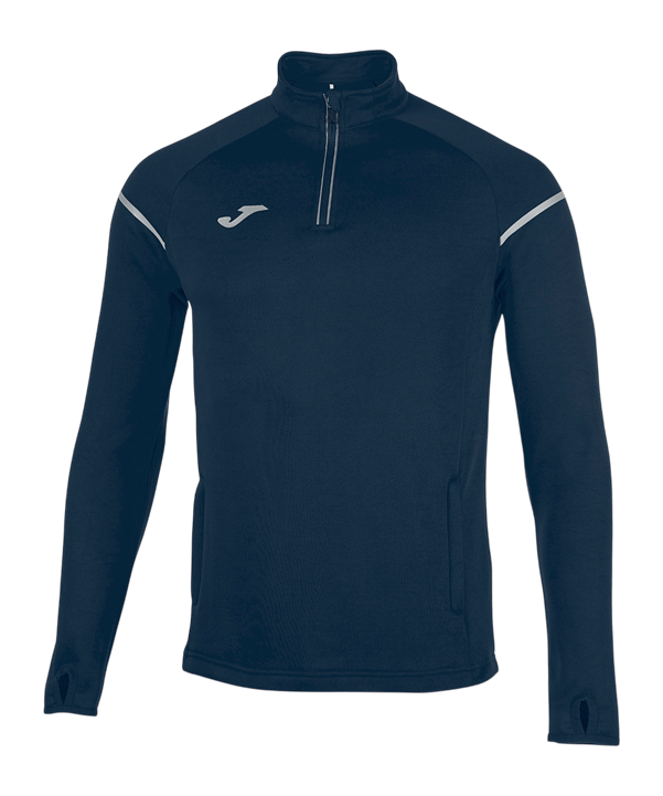 Joma Ziptop Race T-Shirt Blau - blau