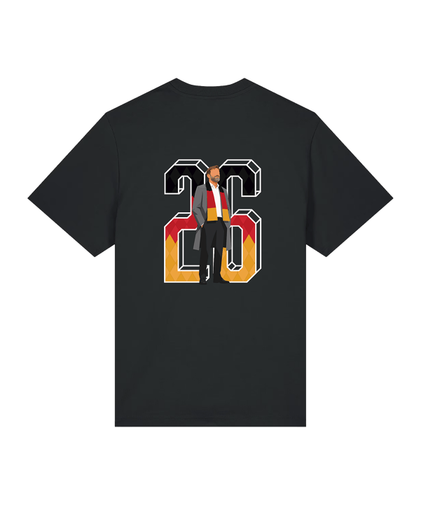 11teamsports Deutschland ”Heavy Metal Football” T-Shirt Schwarz - schwarz