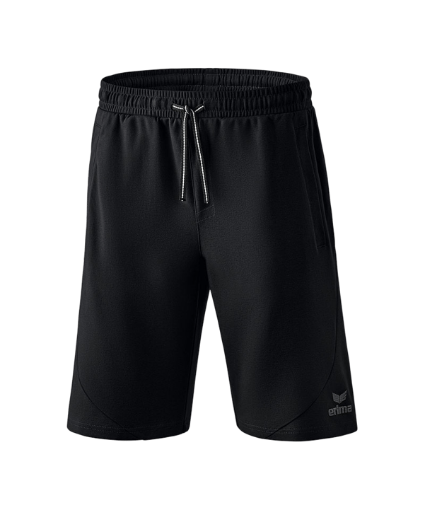 Erima Essential Sweathose Short Schwarz Kids - schwarz