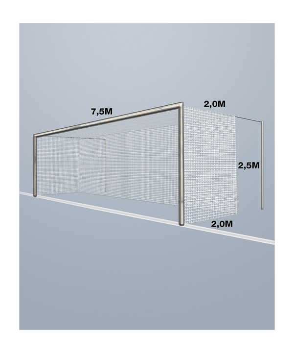 Cawila Tornetz 7,50x2,50m | Tiefe 2,0x2,0m - weiss