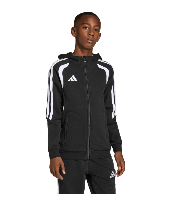 adidas Tiro 26 League Kapuzenjacke Kids Schwarz - schwarz