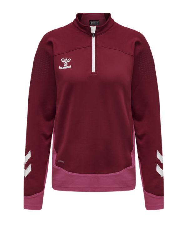 Hummel hmlLEAD HalfZip Sweatshirt Damen Rot F3584 - rot