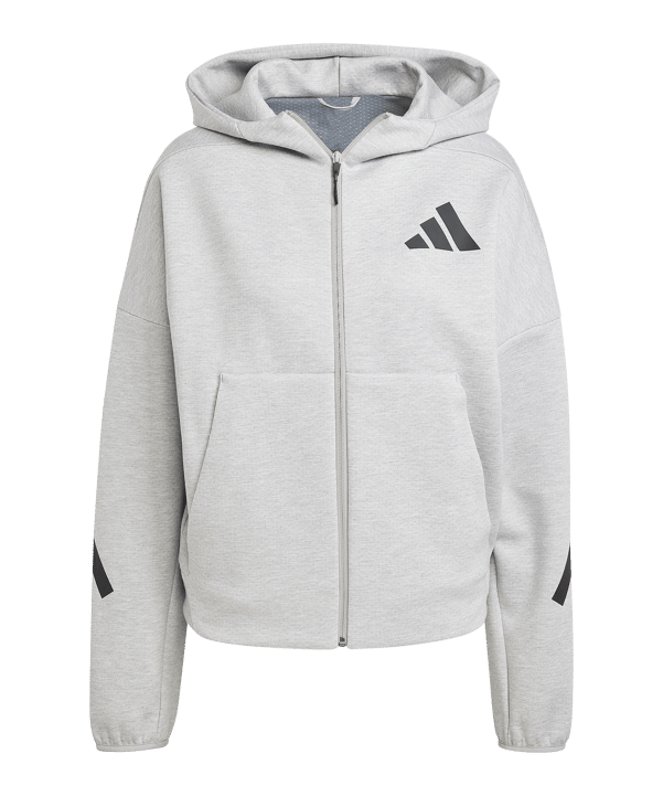 adidas Kapuzenjacke Damen Grau - grau