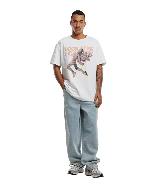 Mister Tee Look Oversized T-Shirt Grün - gruen