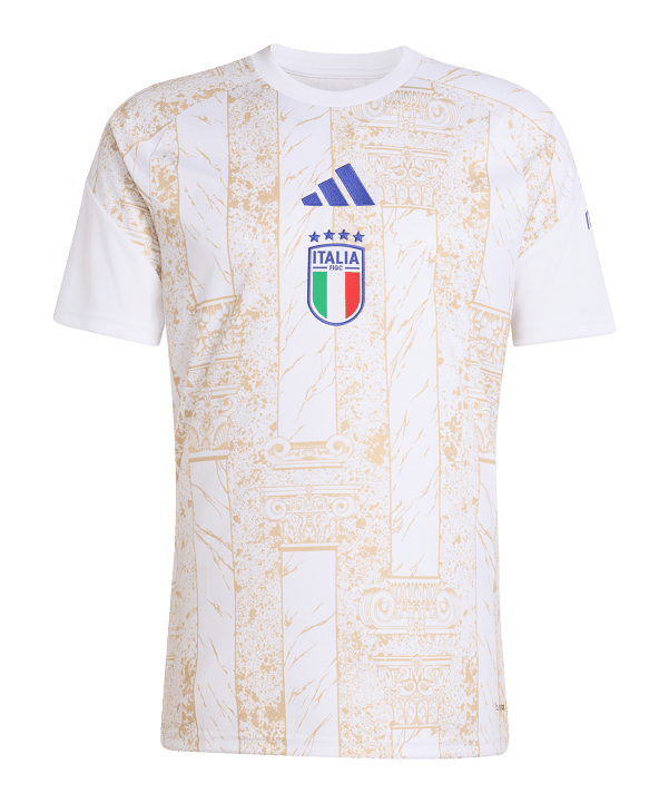 adidas FIGC Italien PRE T-Shirt Weiß - weiss