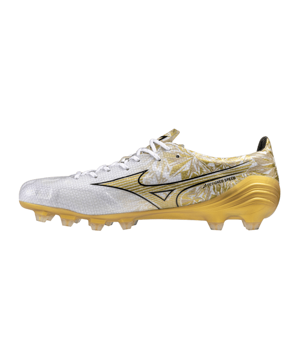 Mizuno Alpha Made in Japan FG Prism Gold Weiss Gold Schwarz F50 - weiss