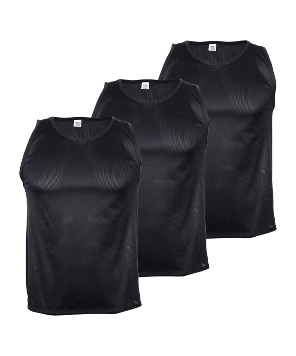 Cawila ACADEMY Trainingsleibchen 3er Set Schwarz - schwarz
