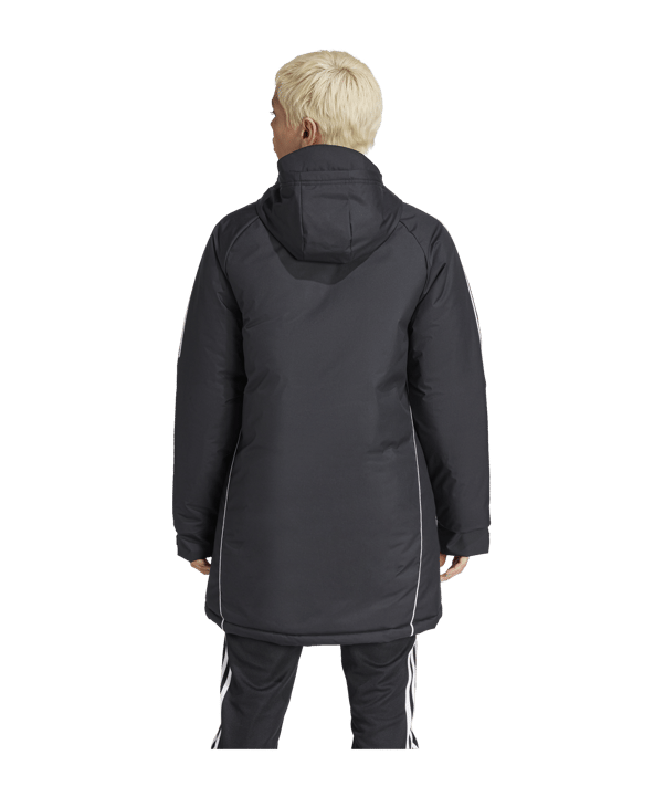 adidas Tiro 24 Kapuzenjacke Damen Schwarz - schwarz
