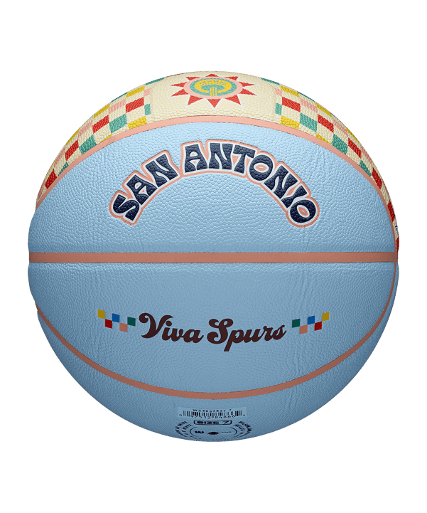 Wilson NBA Team City Collektor SAN SPUR Ball 2024 Blau - blau