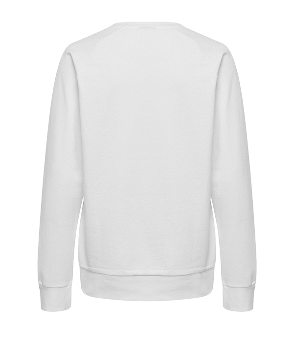 Hummel Cotton Logo Sweatshirt Damen Weiss F9001 - weiss