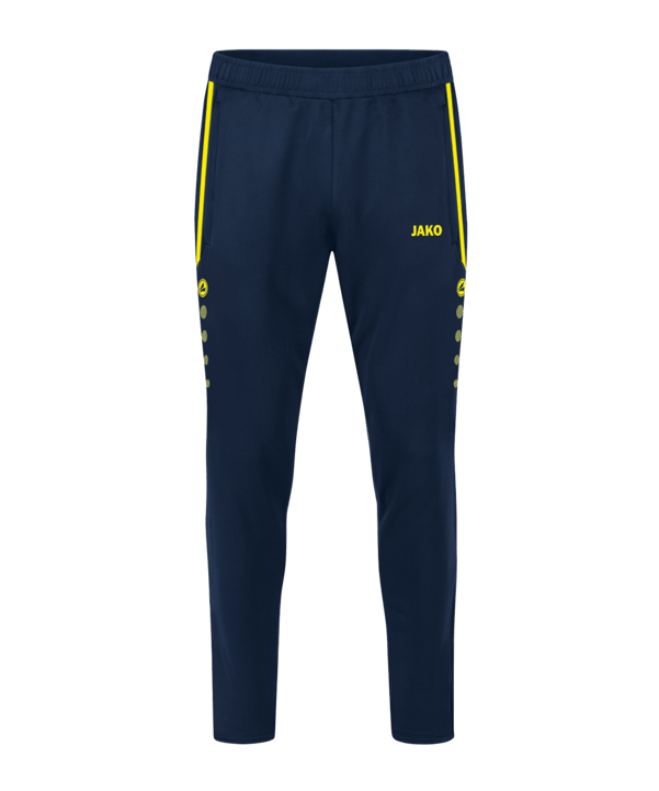 JAKO Allround Trainingshose Kids Blau Gelb F904 - blau