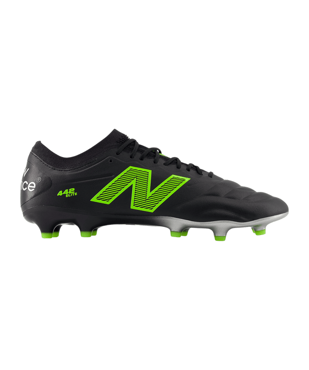 New Balance 442 Elite v2 FG Lime Light Schwarz - schwarz