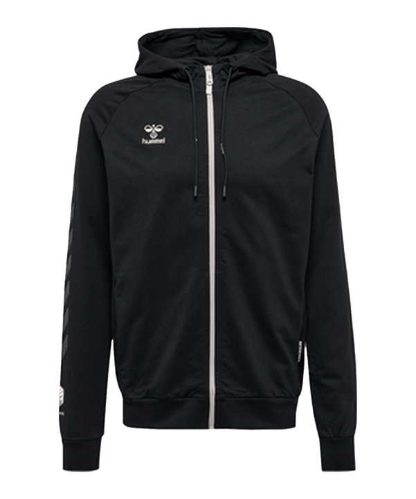 Hummel Move Grid Zip Hoody Schwarz F2001 - schwarz