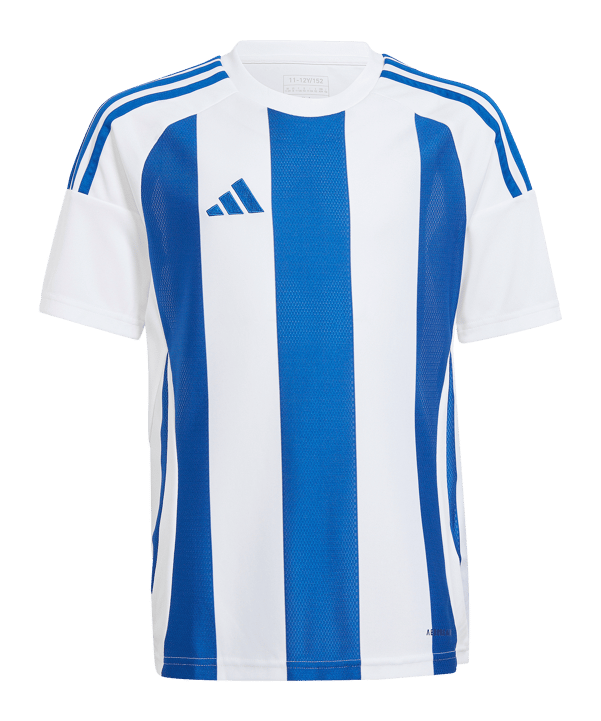 adidas Striped 24 Trikot Kids Weiss Blau - weiss