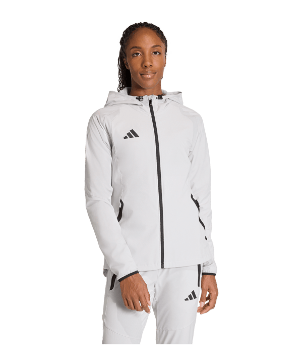 adidas Tiro Travel Windjacke Damen Weiß - weiss
