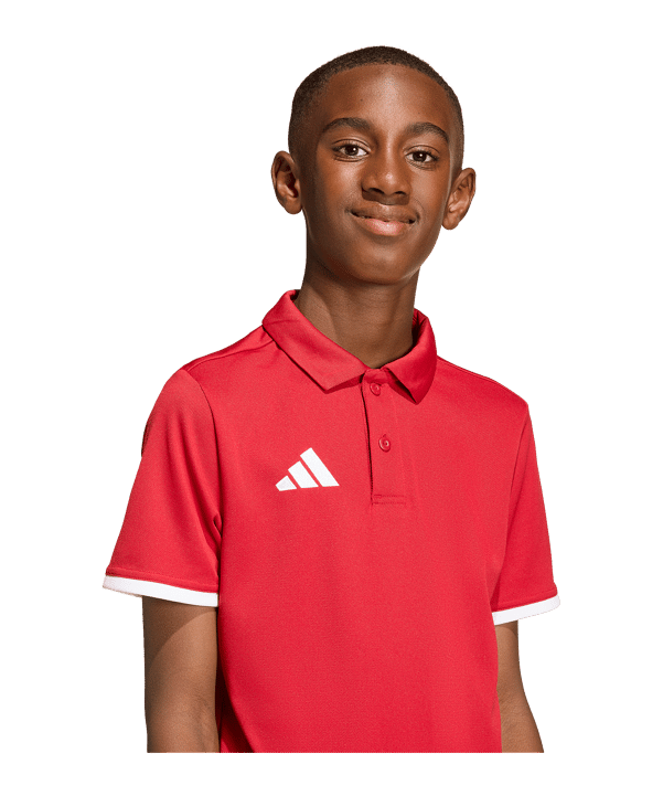 adidas Entrada 26 Polo Kids Rot - rot