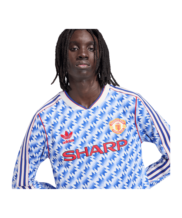 adidas Manchester United 90 Trikot Langarm Away Mehrfarbig - mehrfarbig