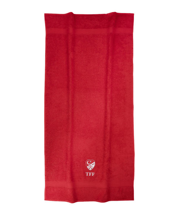 TFF Türkei Handtuch 70x140cm EM 2024 Rot - rot