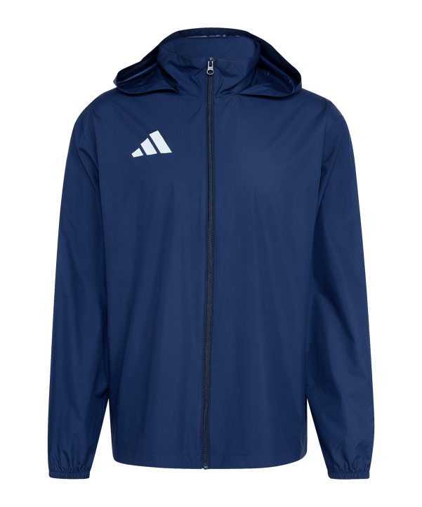 adidas Entrada 26 Regenjacke Dunkelblau - weiss