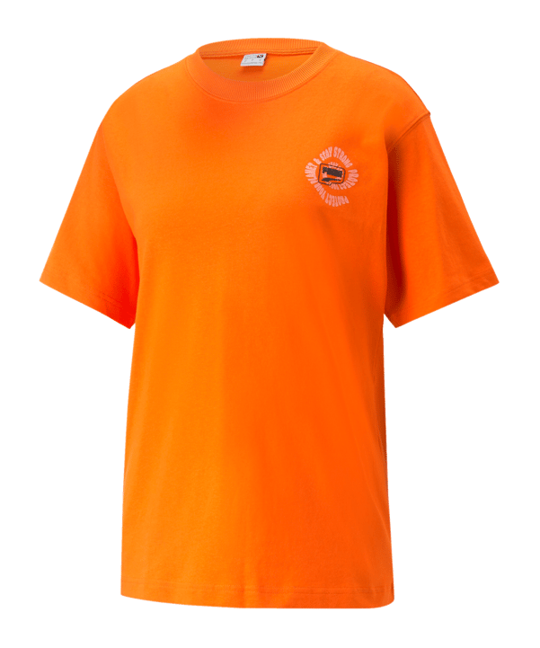 PUMA DOWNTOWN Relaxed Graphic T-Shirt Damen F23 - rot
