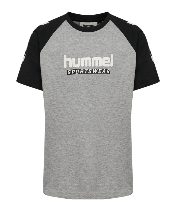 Hummel Logo S/S T-Shirt Kids Grau F2006 - grau