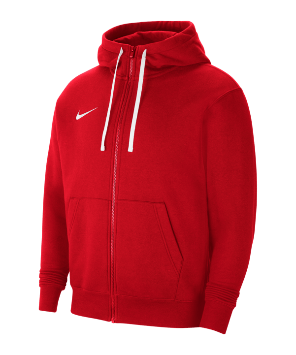 Nike Park 20 Fleece Kapuzenjacke Rot Weiss F657 - rot
