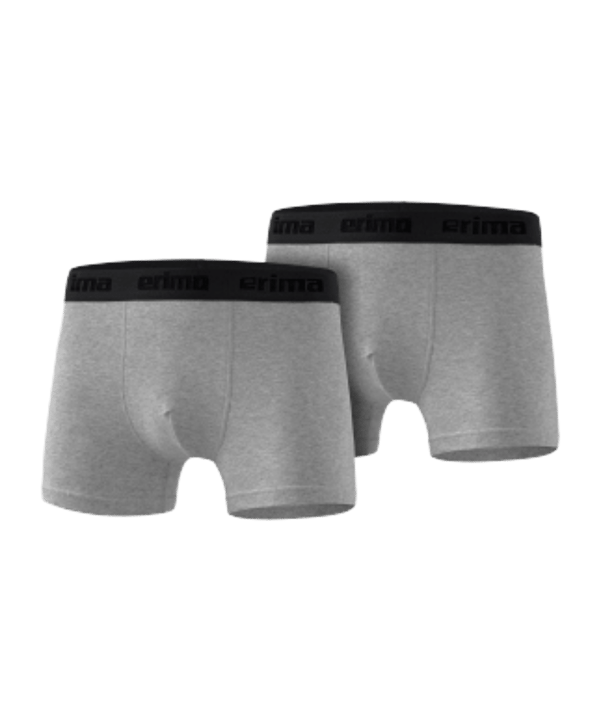 Erima Boxershort 2er Pack Grau - grau